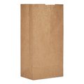 General Paper Bags, 50 lbs Cap., #4, 5"w x 3.13"d x 9.75"h, Kraft, PK500 30904
